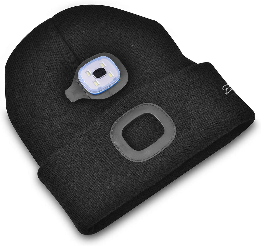Unisex Beanie Hat with the Light Gifts for Men Dad Father USB Rechargeable Caps