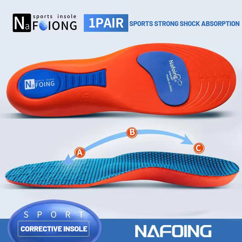 Sport Insoles for Shoes Sole Shock Absorption Deodorant Breathable Cushion Running Insoles for Feet Man Women Orthopedic Insoles